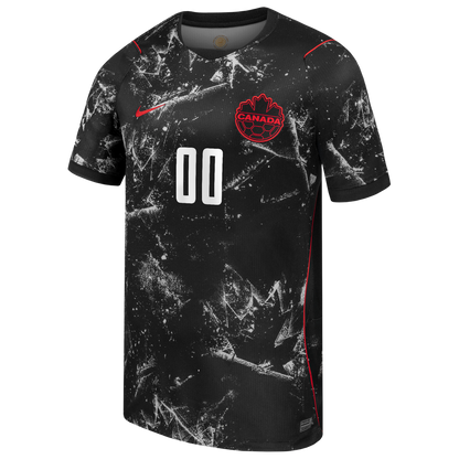 Canada Soccer Nike 2026 Away Stadium Replica Custom Jersey - Black