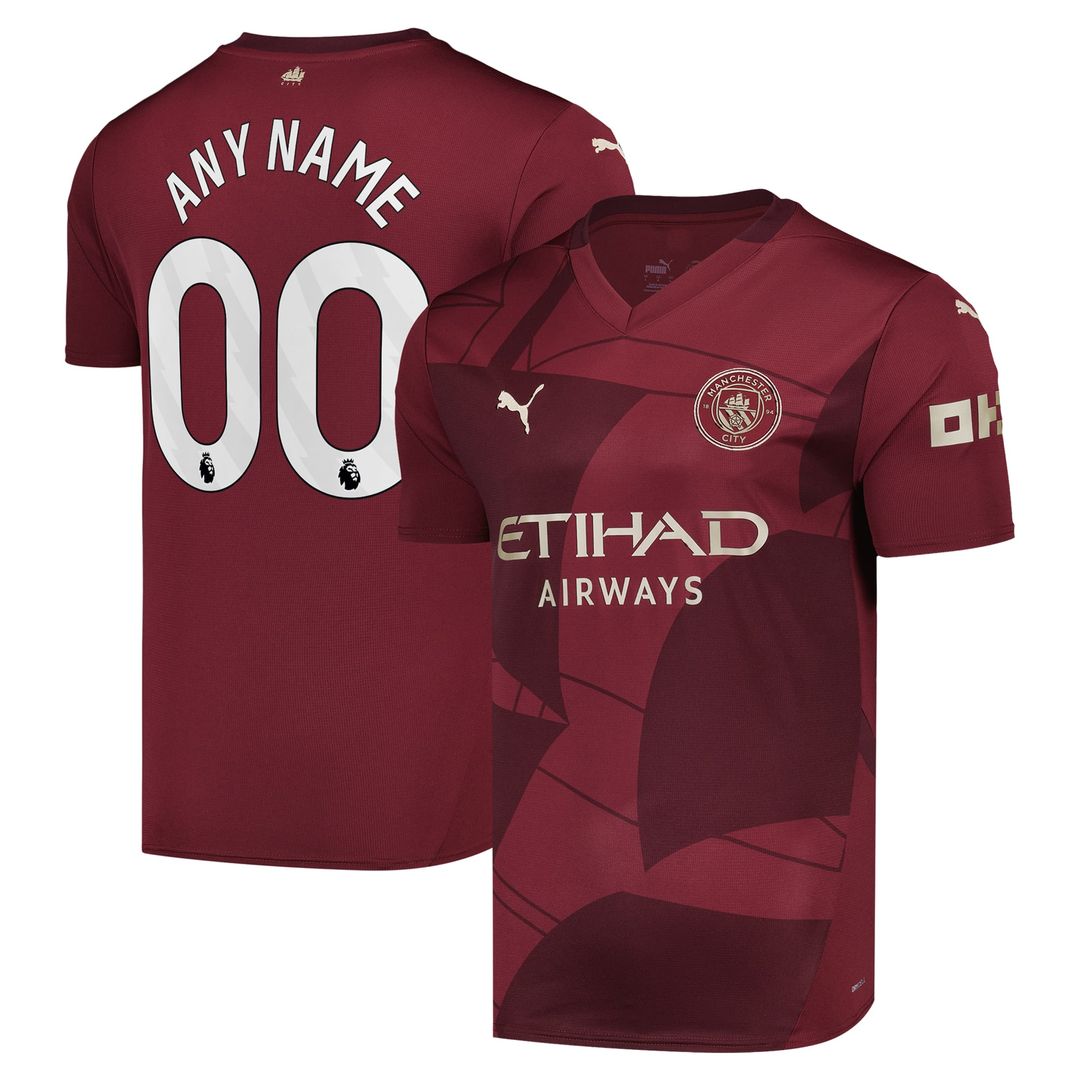 Manchester City Puma 2024/25 Away Replica Custom Jersey - Navy