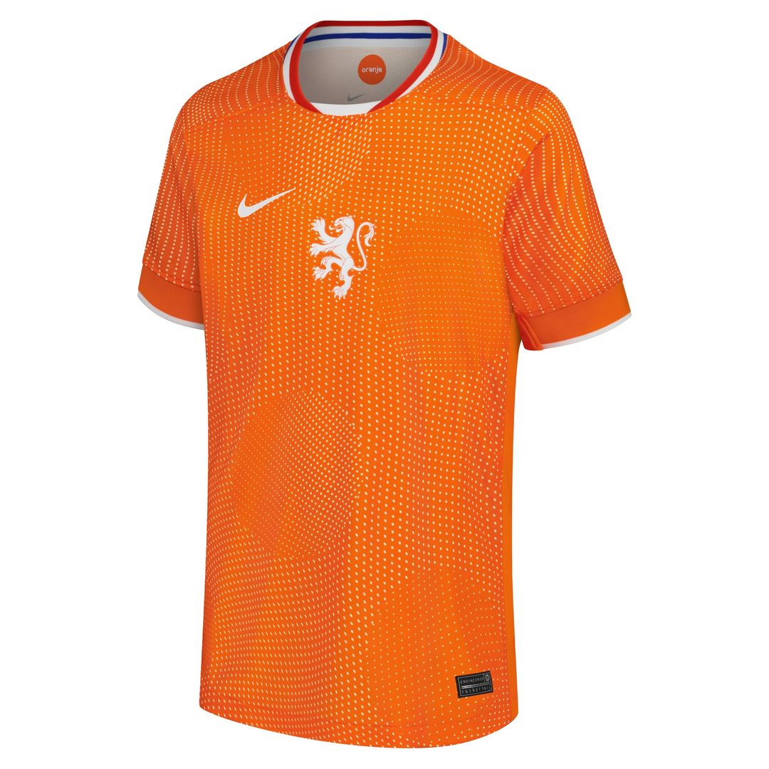 Netherlands Women's National Team Nike Youth 2025/26 Home Replica Jersey - Orange