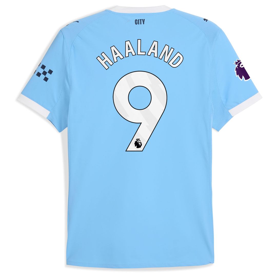 Erling Haaland Manchester City Puma 2025/26 Home Authentic Player Jersey - Sky Blue