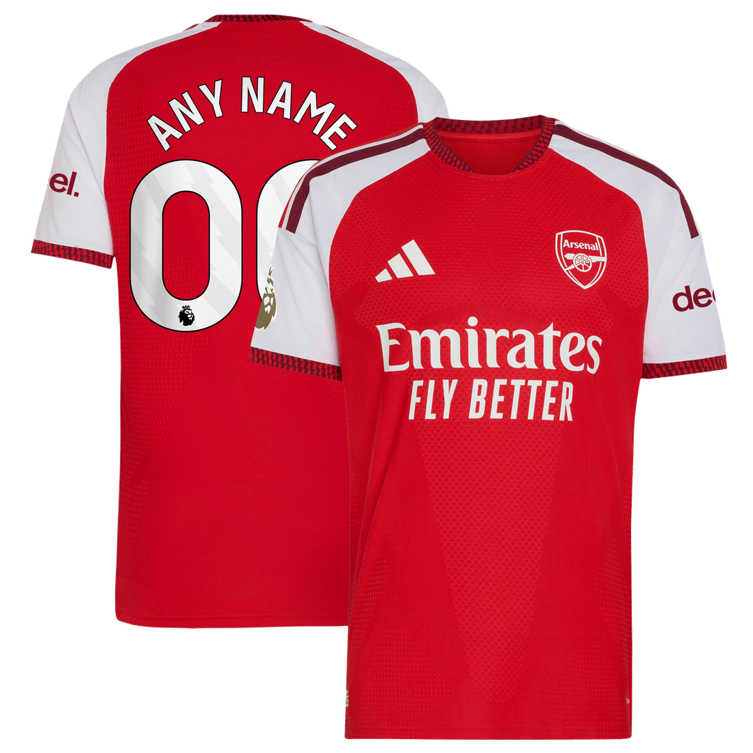 Arsenal adidas 2026/27 Home Authentic Custom Jersey - Red