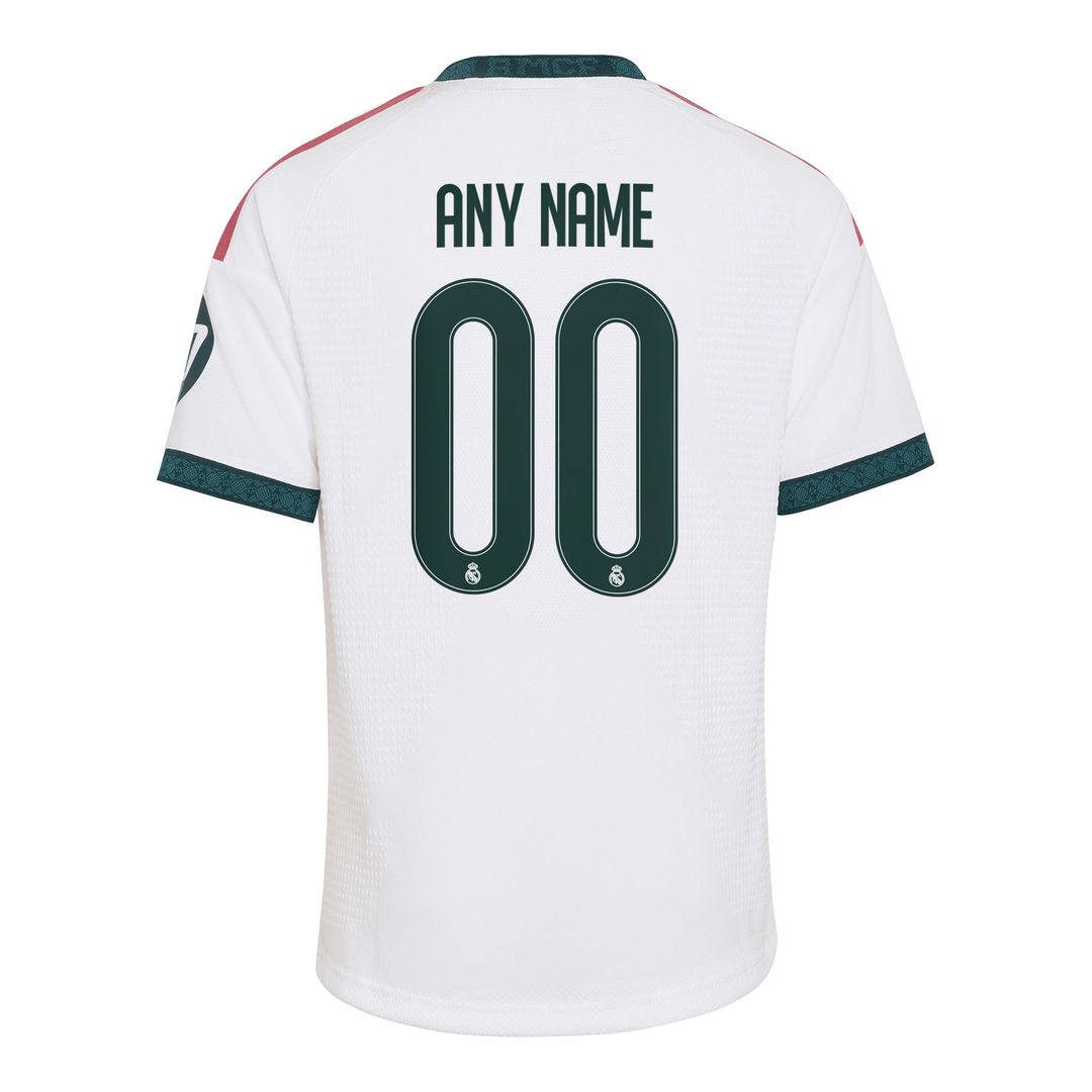 Real Madrid adidas Youth 2026/27 Home Replica Custom Jersey - White