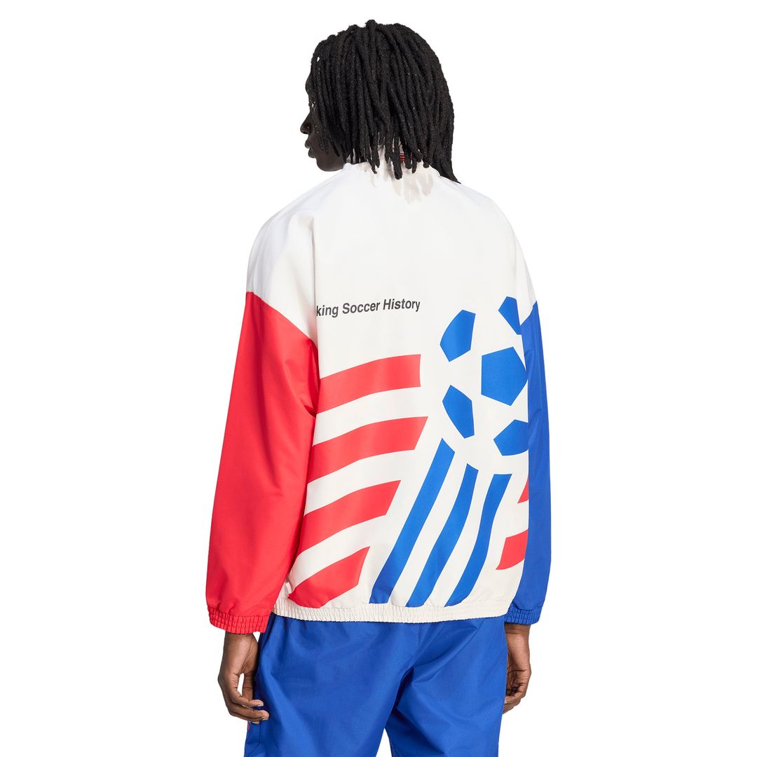 USMNT adidas 1994 World Cup Full-Zip Woven Track Jacket - White