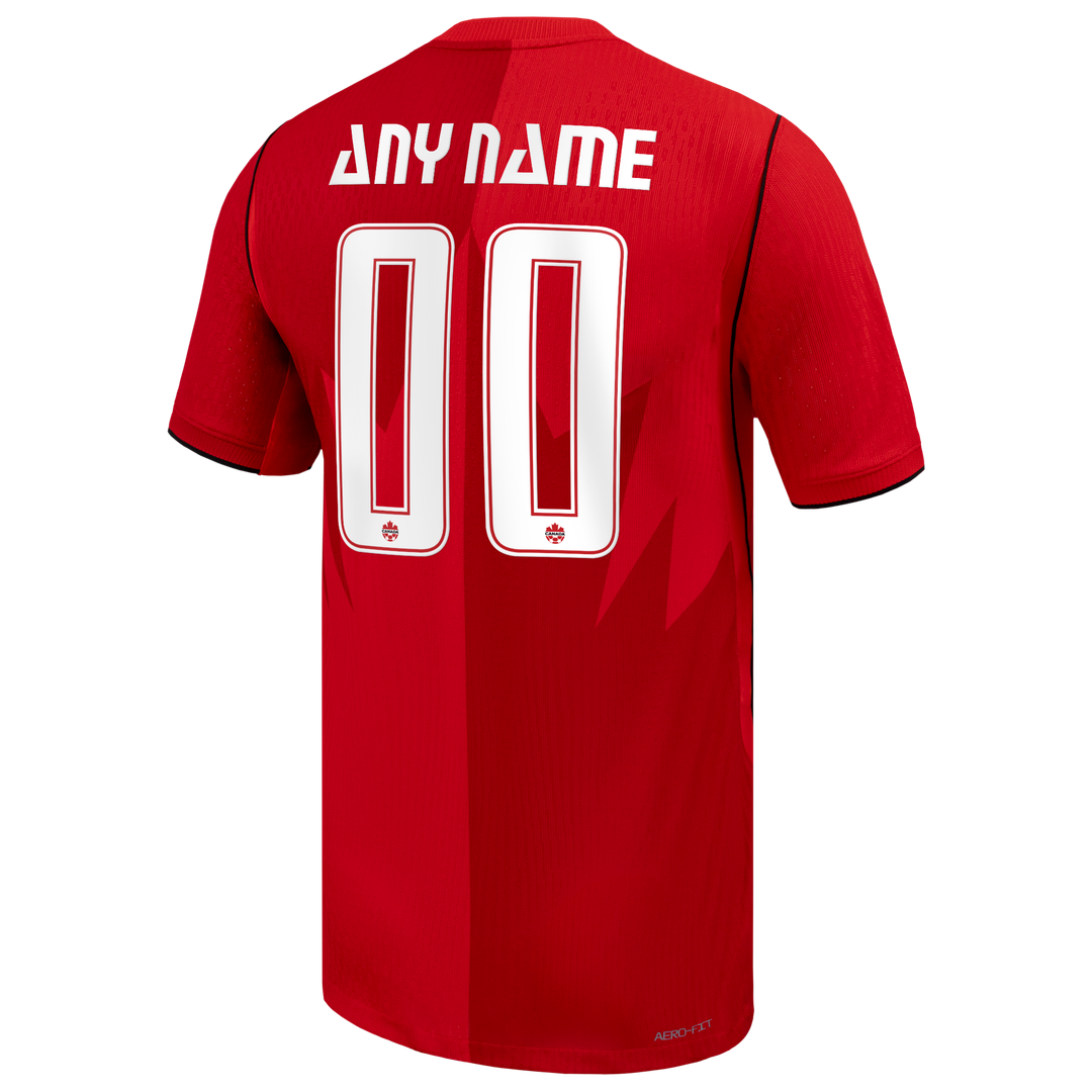 Canada Soccer Nike 2026 Home Match Authentic Custom Jersey - Red
