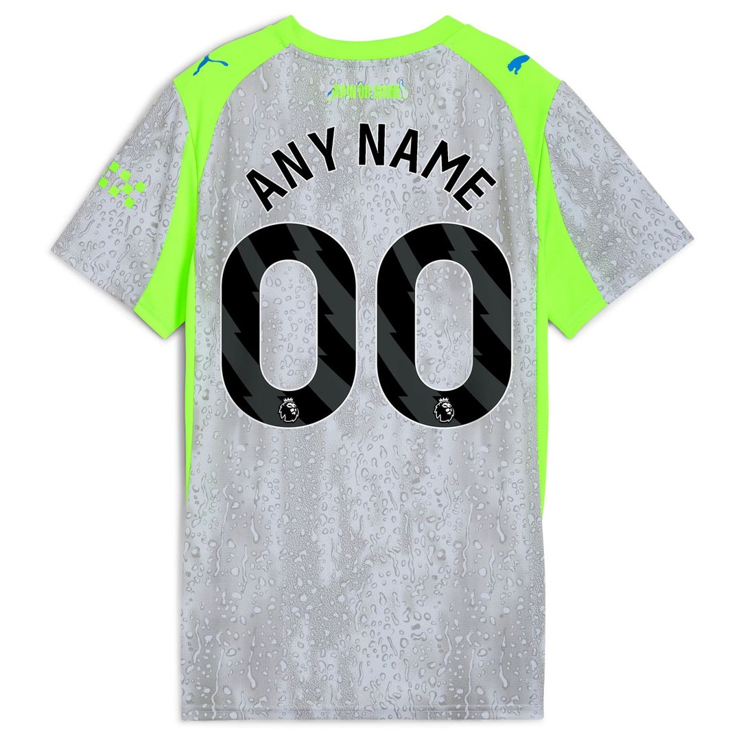 Manchester City Puma Women's 2025/26 Third Replica Custom Jersey - Green/Neon Green