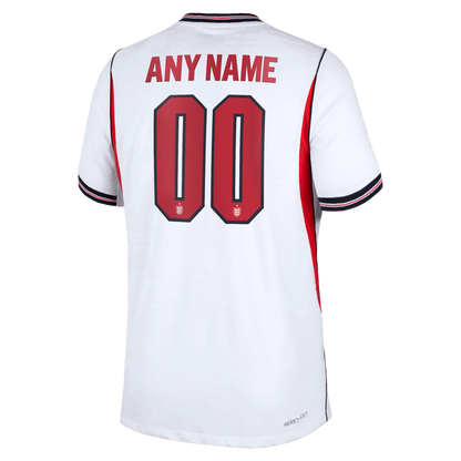 England National Team Nike 2026 Home Match Authentic Custom Jersey - White