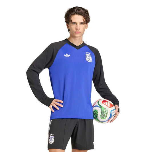 Argentina National Team adidas 2026 Long Sleeve Pre-Match Top - Blue