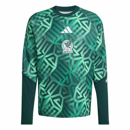 Mexico National Team adidas 2026 Long Sleeve Pre-Match Top - Green
