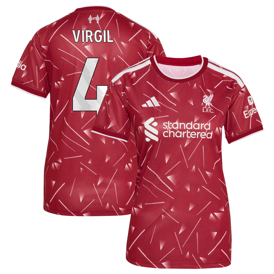 Virgil van Dijk Liverpool adidas Women's 2026/27 Home Replica Jersey - Red