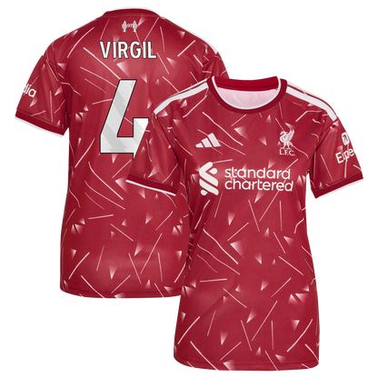 Virgil van Dijk Liverpool adidas Women's 2026/27 Home Replica Jersey - Red