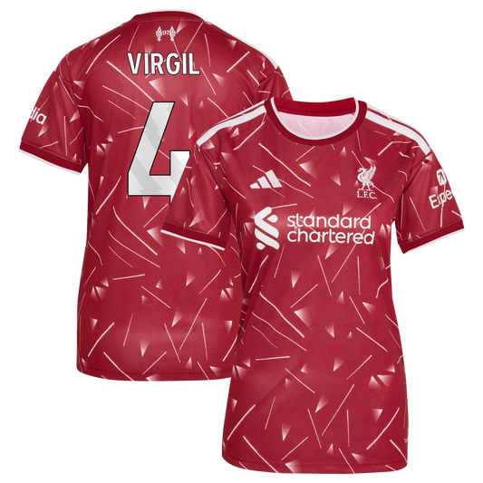 Virgil van Dijk Liverpool adidas Women's 2026/27 Home Replica Jersey - Red