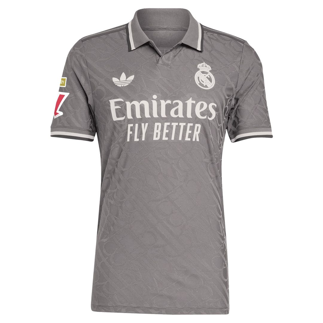Vini Jr. Real Madrid adidas Originals 2024/25 Third Authentic Player Jersey - Charcoal