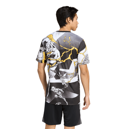 Real Madrid x Marvel adidas AEROREADY 2025/26 Pre-Match Top - White