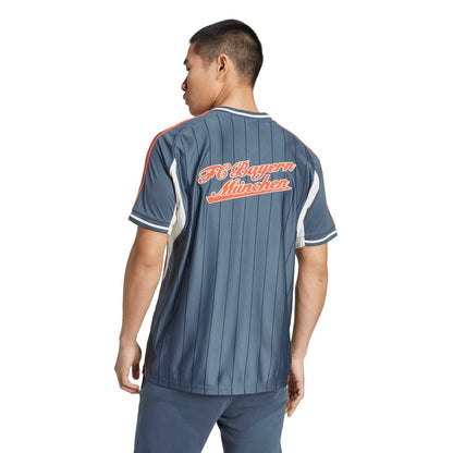 Bayern Munich adidas US Pack Full-Button Baseball Jersey - Gray