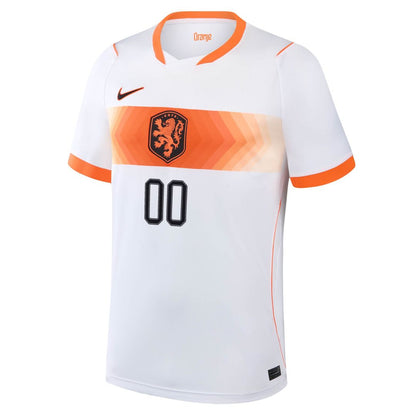 Netherlands National Team Nike 2026 Away Stadium Replica Custom Jersey - White