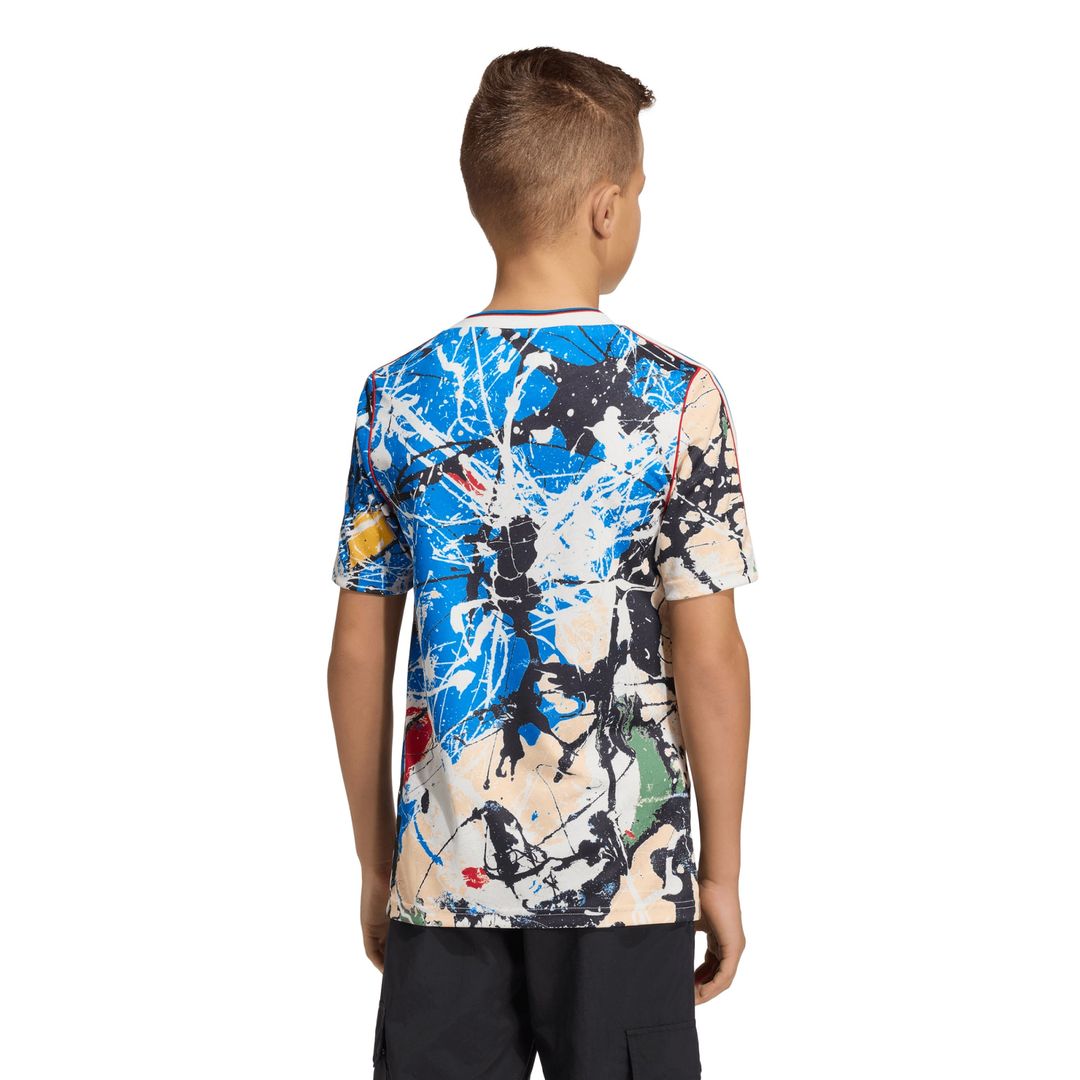 Manchester United X Stone Roses adidas Youth Replica Jersey - Blue