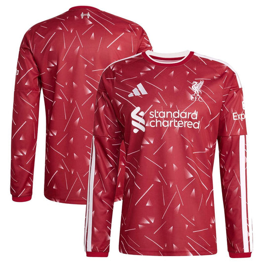 Liverpool adidas 2026/27 Home Replica Long Sleeve Jersey - Red