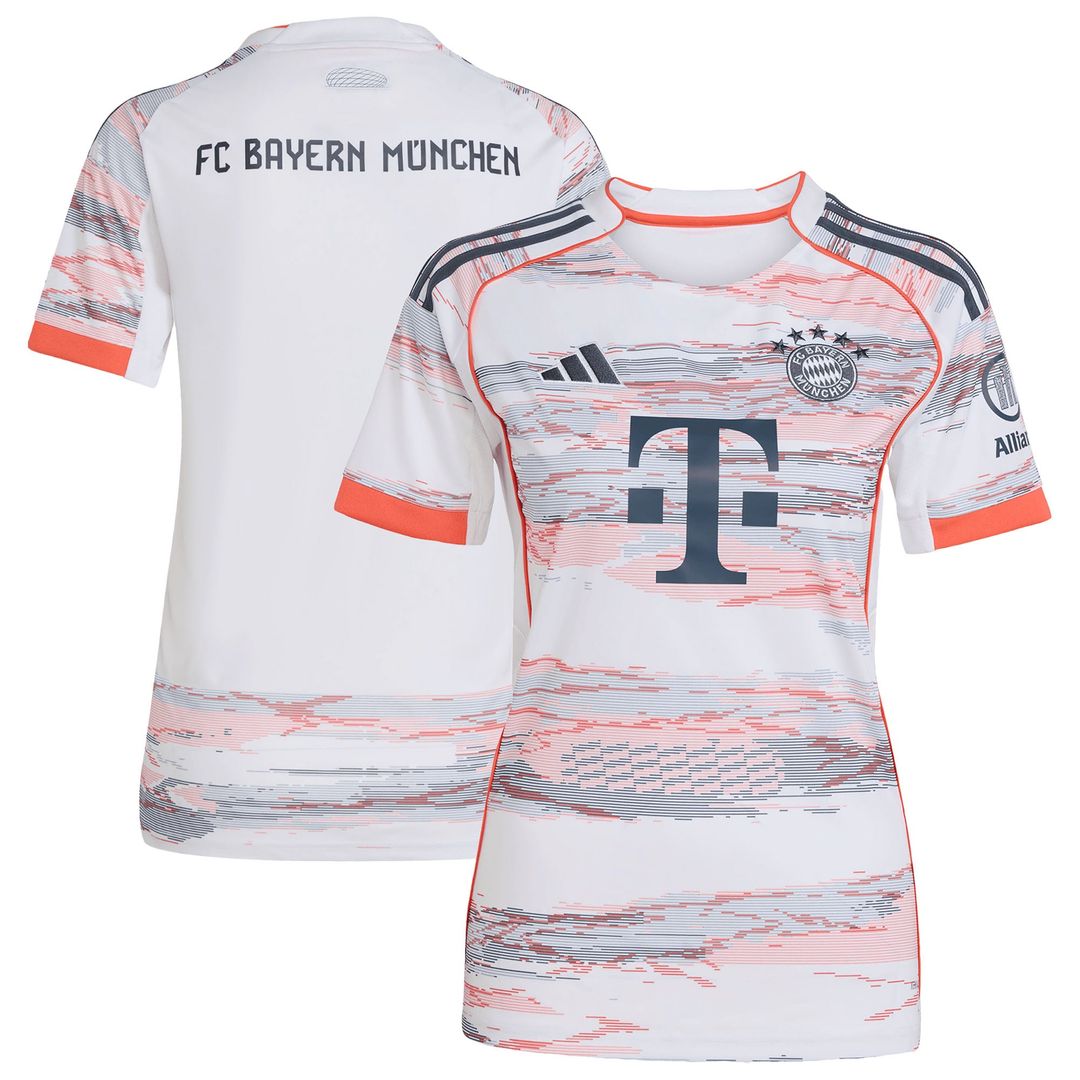 Bayern Munich adidas Women's 2025/26 Away Replica Jersey - White