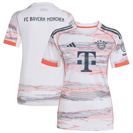 Bayern Munich adidas Women's 2025/26 Away Replica Jersey - White