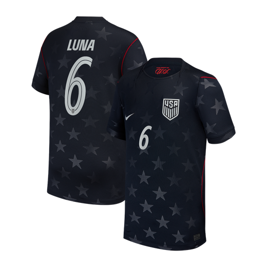 Diego Luna USMNT Nike Youth 2026/27 Away Stadium Replica Jersey - Blue