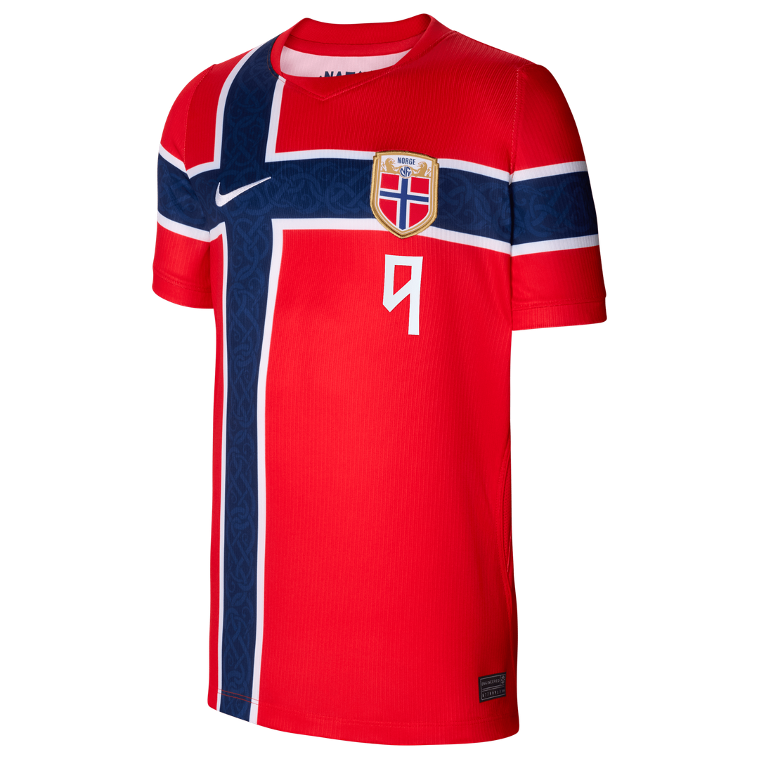 Erling Haaland Norway National Team Nike Youth 2026 Home Stadium Replica Jersey - Red