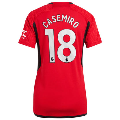 Casemiro Manchester United adidas Women's 2023/24 Home Replica Player Jersey - Red