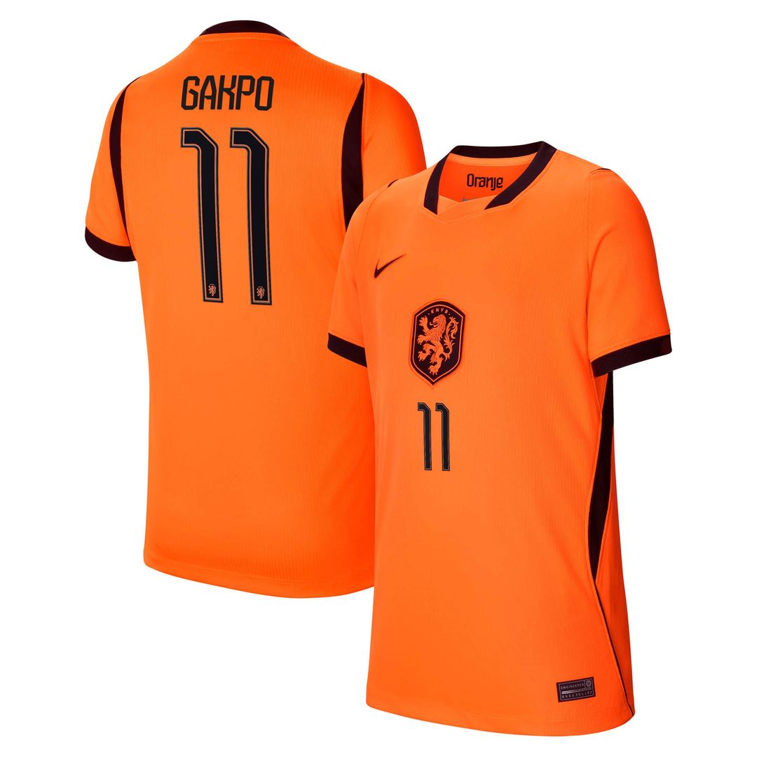 Cody Gakpo Netherlands National Team Nike Youth 2026 Away Stadium Replica Jersey - White