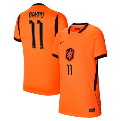 Cody Gakpo Netherlands National Team Nike Youth 2026 Away Stadium Replica Jersey - White