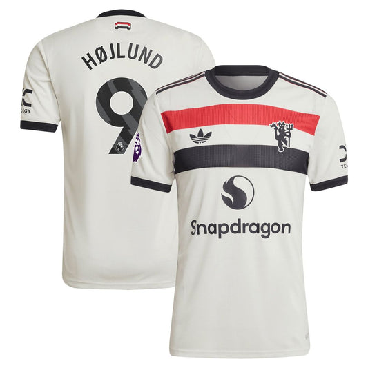 Rasmus Højlund Manchester United adidas Originals 2024/25 Third Authentic Jersey - Cream
