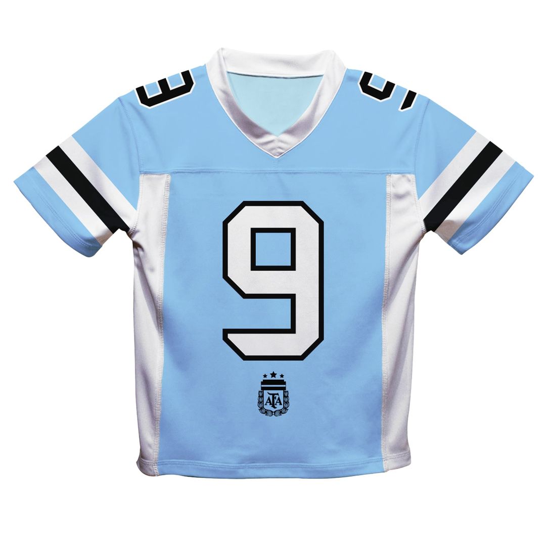 Julián Álvarez Argentina National Team Vive La Fete  Football Jersey - Light Blue