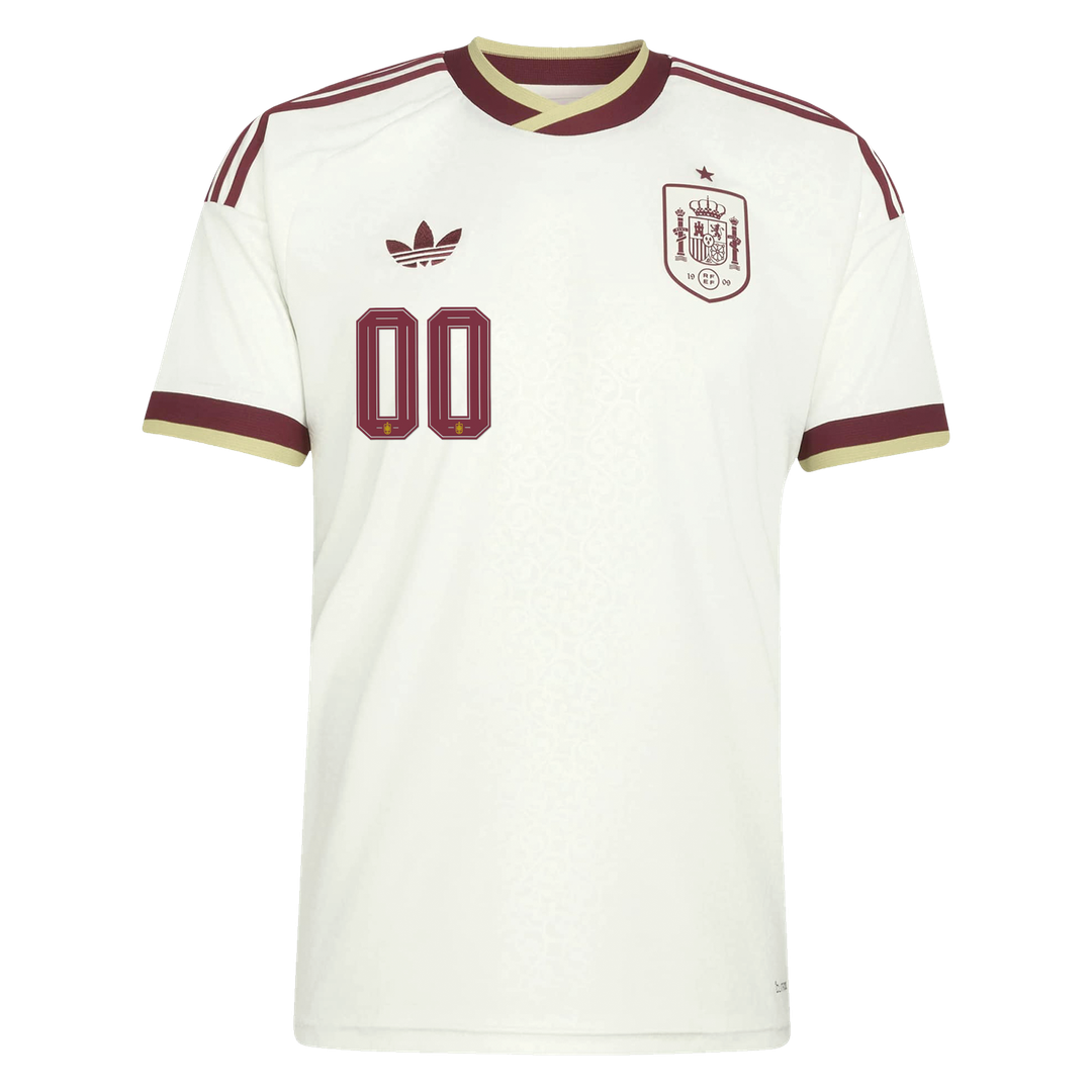 Spain National Team adidas 2026 Away Replica Custom Jersey - White