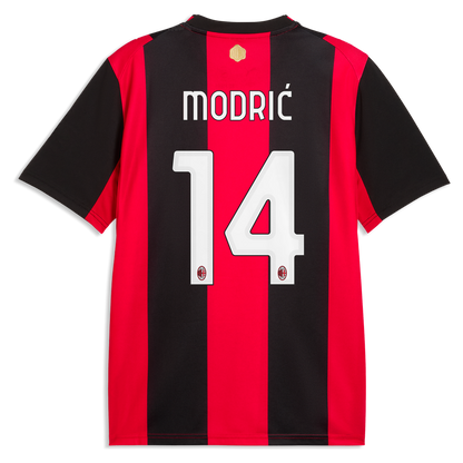 Luka Modrić AC Milan Puma 2026/27 Home Replica Jersey - Black/Red