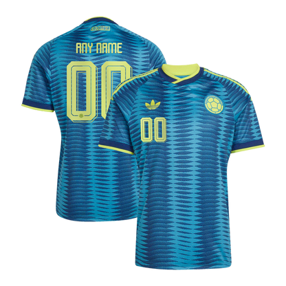 Colombia National Team adidas 2026 Away Replica Custom Jersey - Turquoise