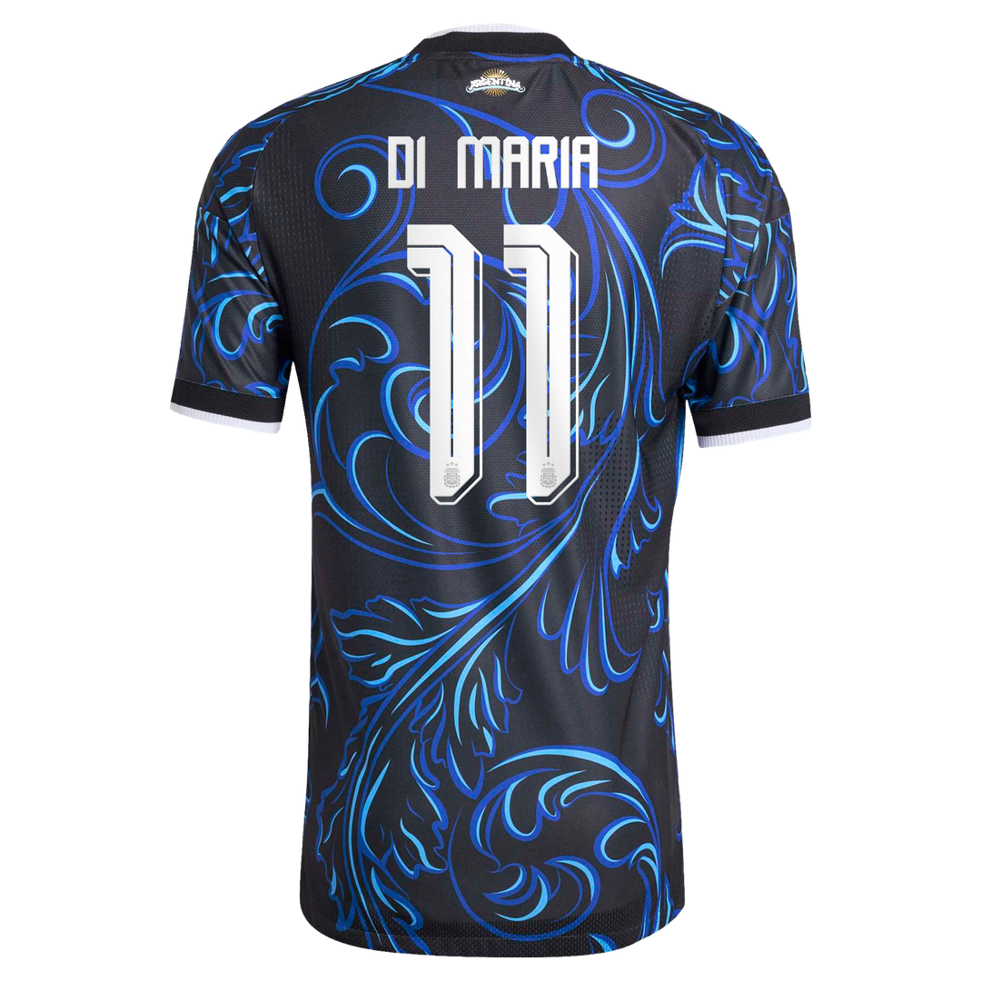 Angel Di Maria Argentina National Team adidas 2026 Away On-Field Authentic Jersey - Black