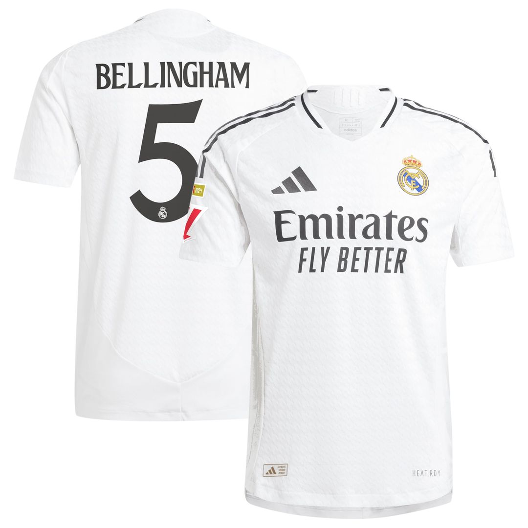 Jude Bellingham Real Madrid adidas Originals 2024/25 Third Authentic Player Jersey - Charcoal