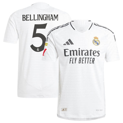 Jude Bellingham Real Madrid adidas 2024/25 Home Authentic Player Jersey - White