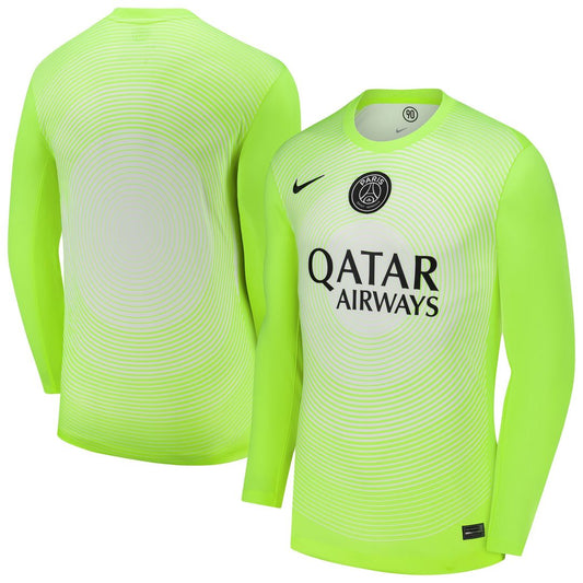 Paris Saint-Germain Nike 2025/26 Third Goalkeeper Replica Long Sleeve Jersey - Neon Green