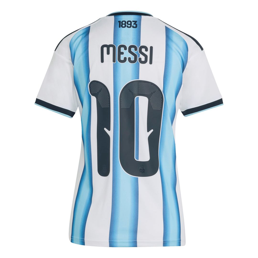 Lionel Messi Argentina National Team adidas Women's 2026 Home Replica Jersey - White
