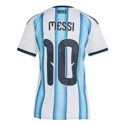 Lionel Messi Argentina National Team adidas Women's 2026 Home Replica Jersey - White