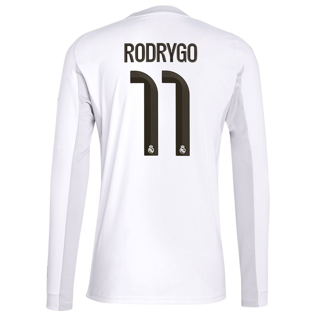 Rodrygo Real Madrid adidas 2025/26 Home Replica Jersey - White