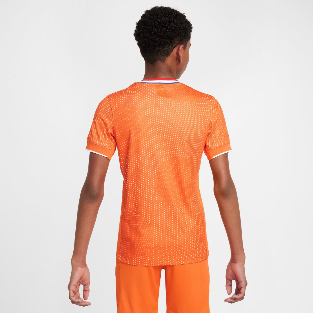 Netherlands Women's National Team Nike Youth 2025/26 Home Replica Jersey - Orange
