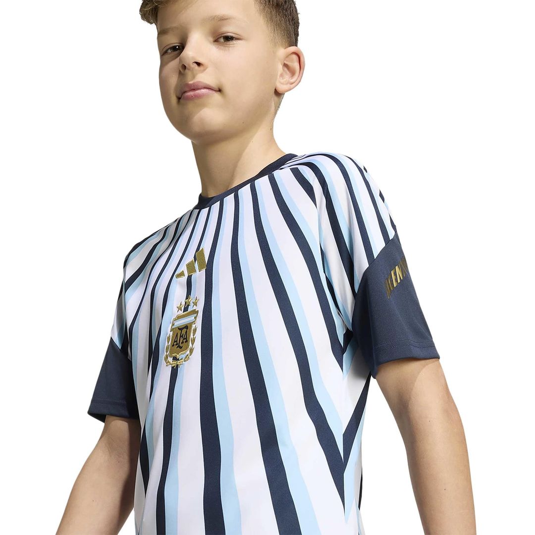 Argentina National Team adidas Youth 2026 Pre-Match Top - Blue