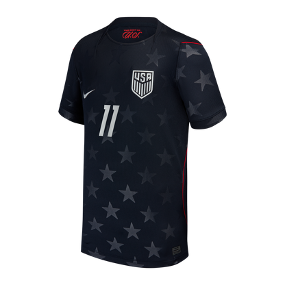 Brenden Aaronson USMNT Nike Youth 2026/27 Away Stadium Replica Jersey - Blue