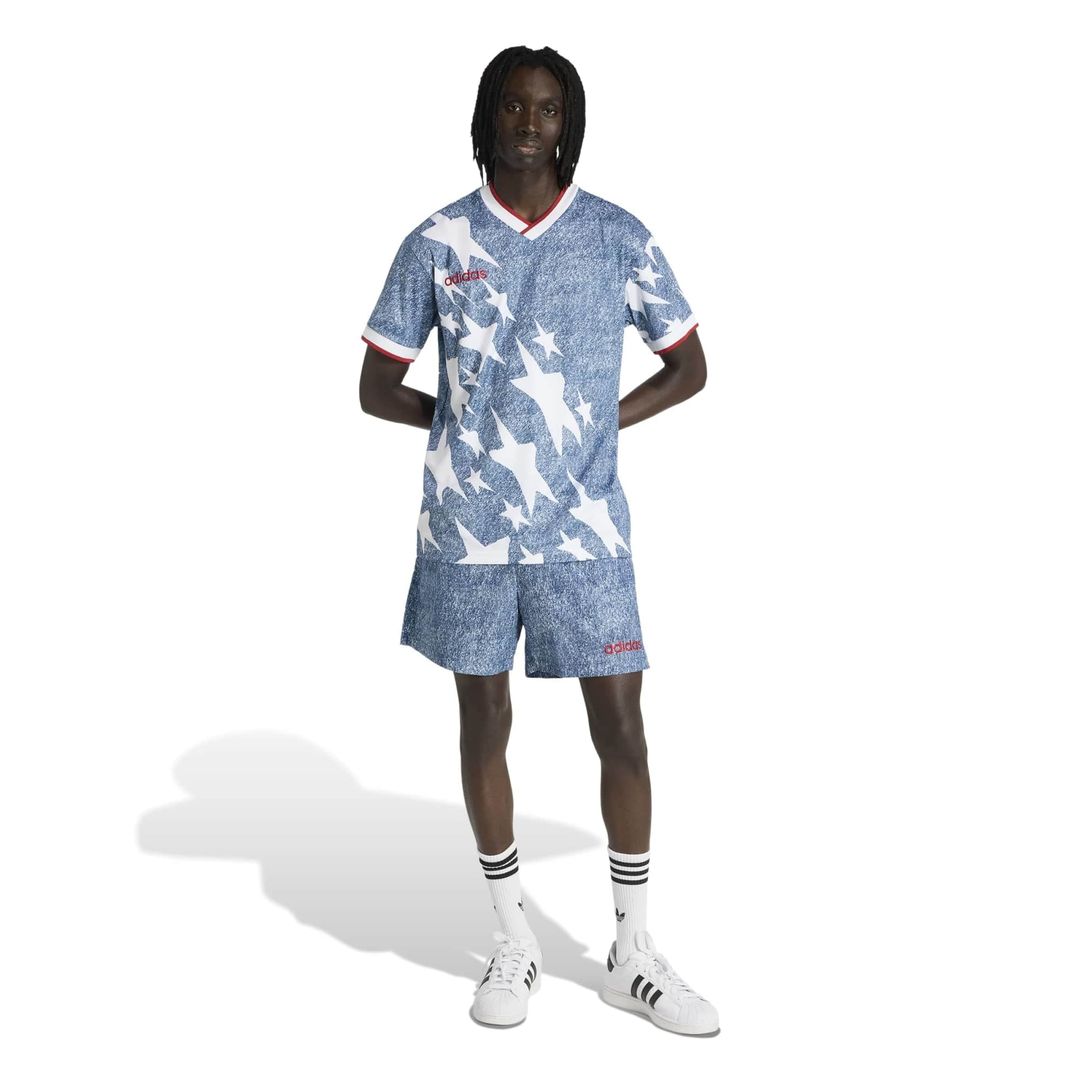 adidas USA 1994 Denim Graphic Fashion Jersey - Blue