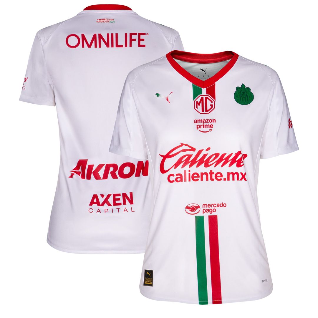 Chivas Puma Women's 2025/26 Away  Replica Jersey - White