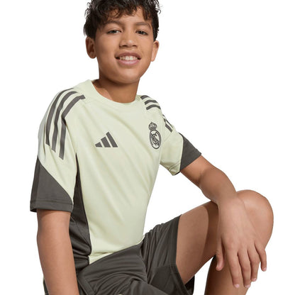 Real Madrid adidas Youth 2025/26 Training Jersey - Light Green