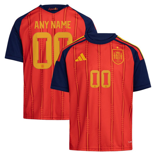 Spain National Team adidas Youth 2026 Home Replica Custom Jersey - Red