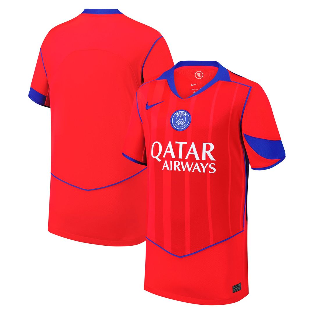 Paris Saint-Germain Nike Youth 2025/26 Third Replica Jersey - Red