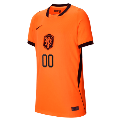 Netherlands National Team Nike Youth 2026 Home Stadium Replica Custom Jersey - Orange