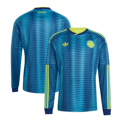 Colombia National Team adidas 2026 Away Replica Long Sleeve Jersey - Turquoise